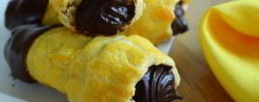 Шаг 7: рожек с шоколадным кремом