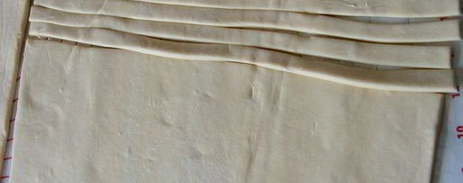 Шаг 5: торта-полена из слоеного теста с шоколадным кремом