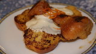 Рецепт Тостов с апельсиново-сметанным кремом