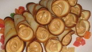 Рецепт Трубочек с ореховым кремом