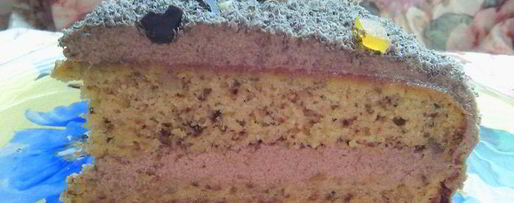 Шаг 11: воздушного тыквенно-ореховый бисквит с тыквенно-шоколадным кремом