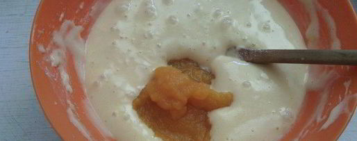 Шаг 2: воздушного тыквенно-ореховый бисквит с тыквенно-шоколадным кремом