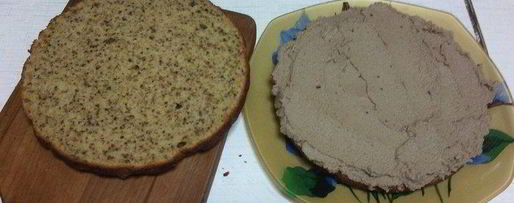 Шаг 9: воздушного тыквенно-ореховый бисквит с тыквенно-шоколадным кремом