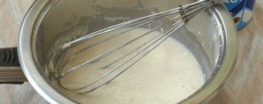 Шаг 2: заварного крема для наполеона со сгущенкой