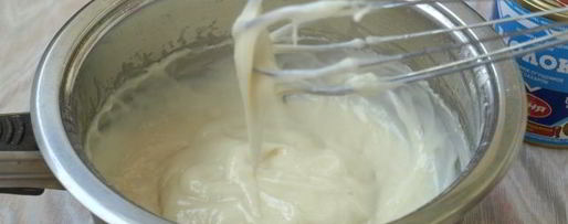 Шаг 4: заварного крема для наполеона со сгущенкой