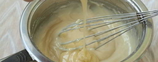 Шаг 6: заварного крема для наполеона со сгущенкой