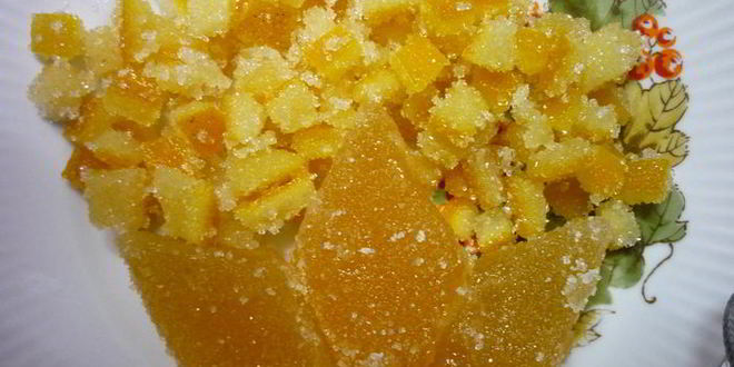 Рецепт апельсиновых цукатов и мармелад