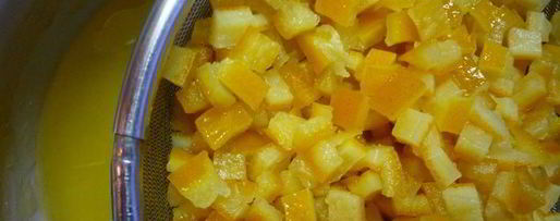 Шаг 3: апельсиновых цукатов и мармелад