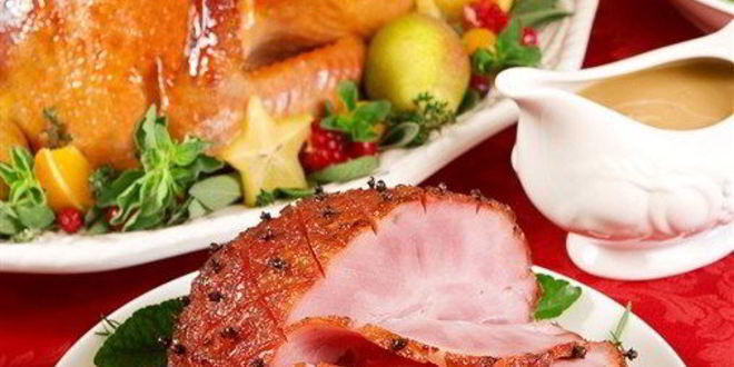 Рецепт запеченной ветчины с гвоздикой в глазури из апельсинового мармелада и хрена