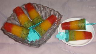 Рецепт Фруктового мороженого Светофор