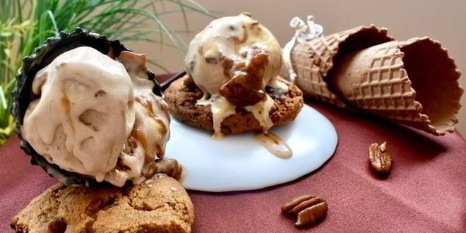 Рецепт карамельного мороженого с карамельными орешками