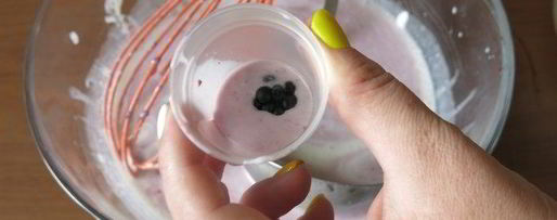 Шаг 8: кокосового мороженого с ежевикой