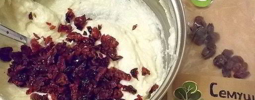 Шаг 4: кокосового мороженого с клюквой