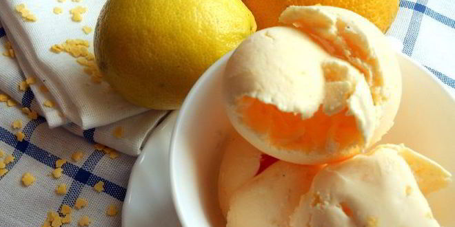 Рецепт лимонного мороженого