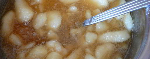 Шаг 5: медового мороженого карамельная груша