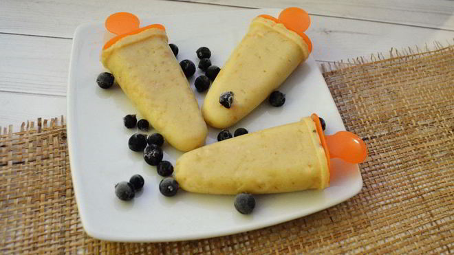 Рецепт Мороженого из печеных яблок и банана