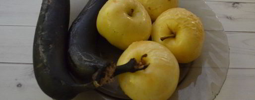 Шаг 1: мороженого из печеных яблок и банана