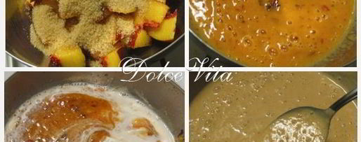 Шаг 2: персикового торта-мороженого