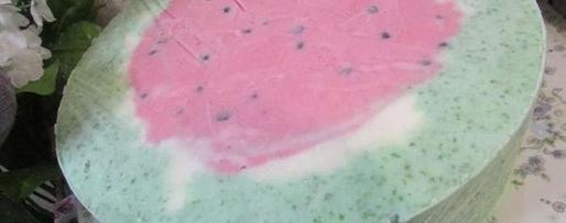 Шаг 17: торта-мороженого арбуз