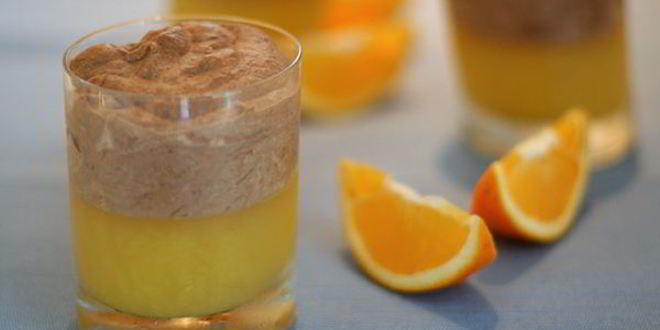 Рецепт апельсинового желе с шоколадным муссом