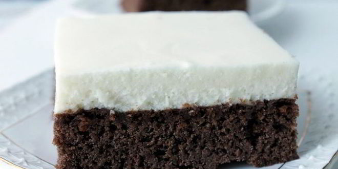 Рецепт брауни с муссом из маршмеллоу