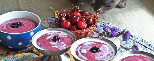 Шаг 11: черничного мусса под сливками