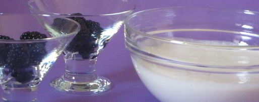 Шаг 2: ежевики с муссом из зефира