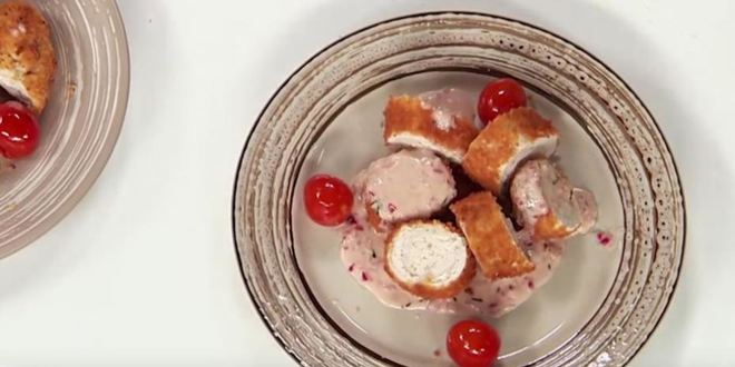 Рецепт индейки, фаршированной муссом из цыпленка, под винным соусом