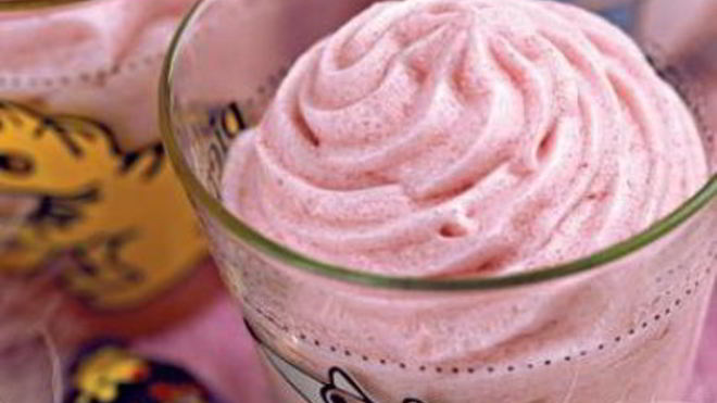 Рецепт Мусса клюквенного из манной крупы