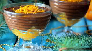 Рецепт Шоколадного мусса с апельсином