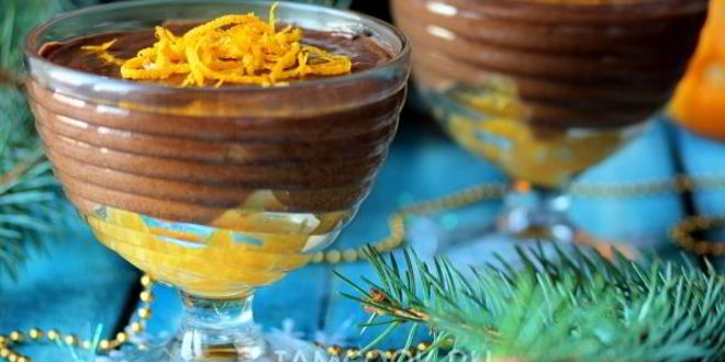 Рецепт шоколадного мусса с апельсином