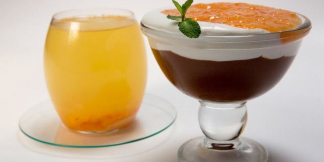 Рецепт шоколадного мусса с хурмой