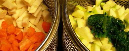 Шаг 1: трехцветного овощной мусс