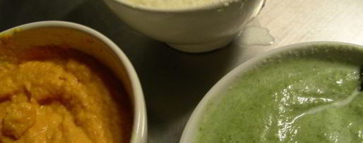 Шаг 3: трехцветного овощной мусс