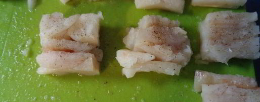 Шаг 1: трески под муссом в тесте фило