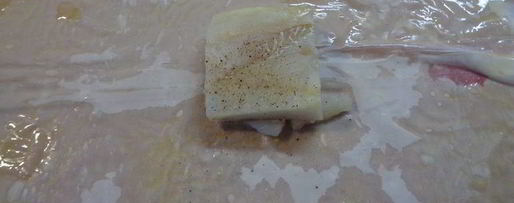 Шаг 8: трески под муссом в тесте фило