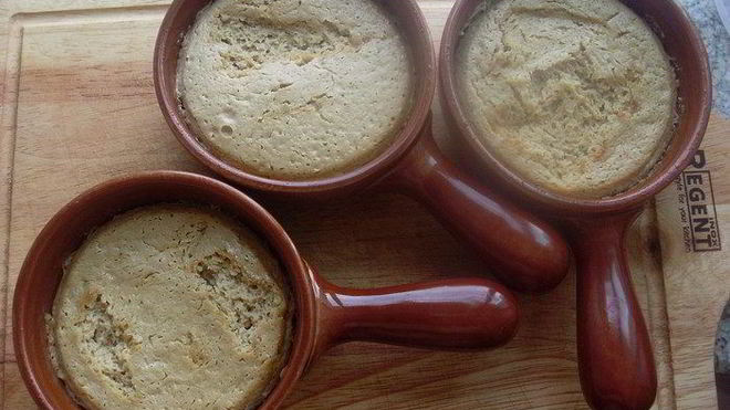 Рецепт Запеченного мусса из белых грибов со сметаной