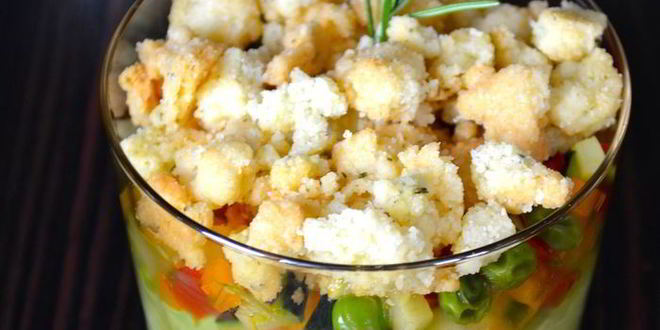 Рецепт овощного крамбла