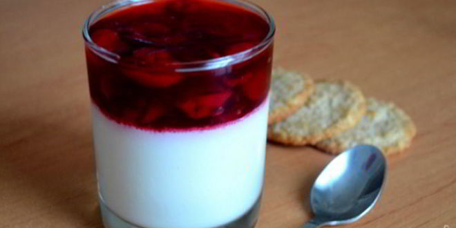 Рецепт панны-котты с вишней