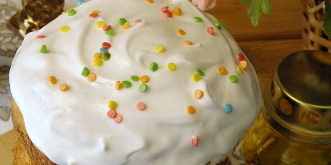 Рецепт глазури для кулича белковая