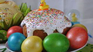 Рецепт Коньячного кулича с изюмом, цукатами и орехами