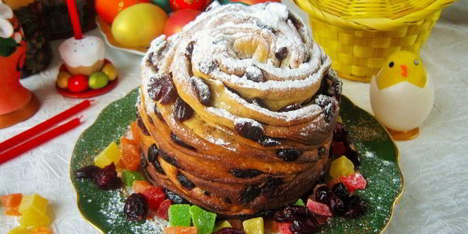 Рецепт кружевного пасхального кулича