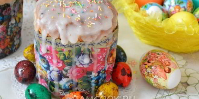 Рецепт кулича с миндалем и лимонной цедрой