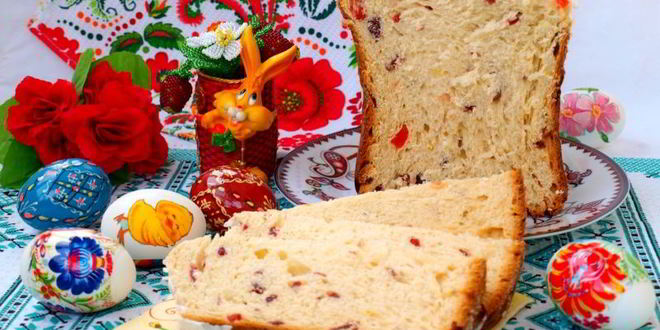 Рецепт кулича с вяленой клюквой в хлебопечке