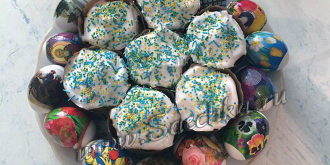 Рецепт куличей без дрожжей