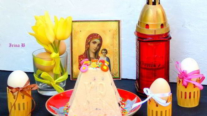 Рецепт Пасхи с вяленой клюквой и цукатами