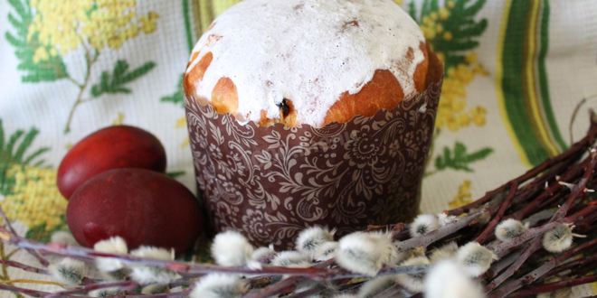 Рецепт пасхального кулича на сухих дрожжах в духовке