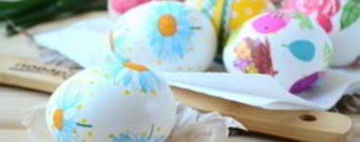 Шаг 3: пасхальных яиц с цветами