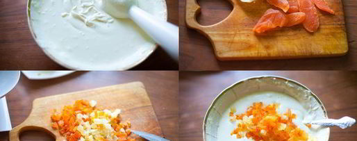 Шаг 1: сливочной пасхи с цукатами