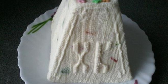 Рецепт творожной пасхи на сгущенке